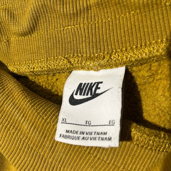 Nike Sportswear High waisted Mustard Yellow Tapered Jogger Sweatpants Womans XL - Picture 3 of 7